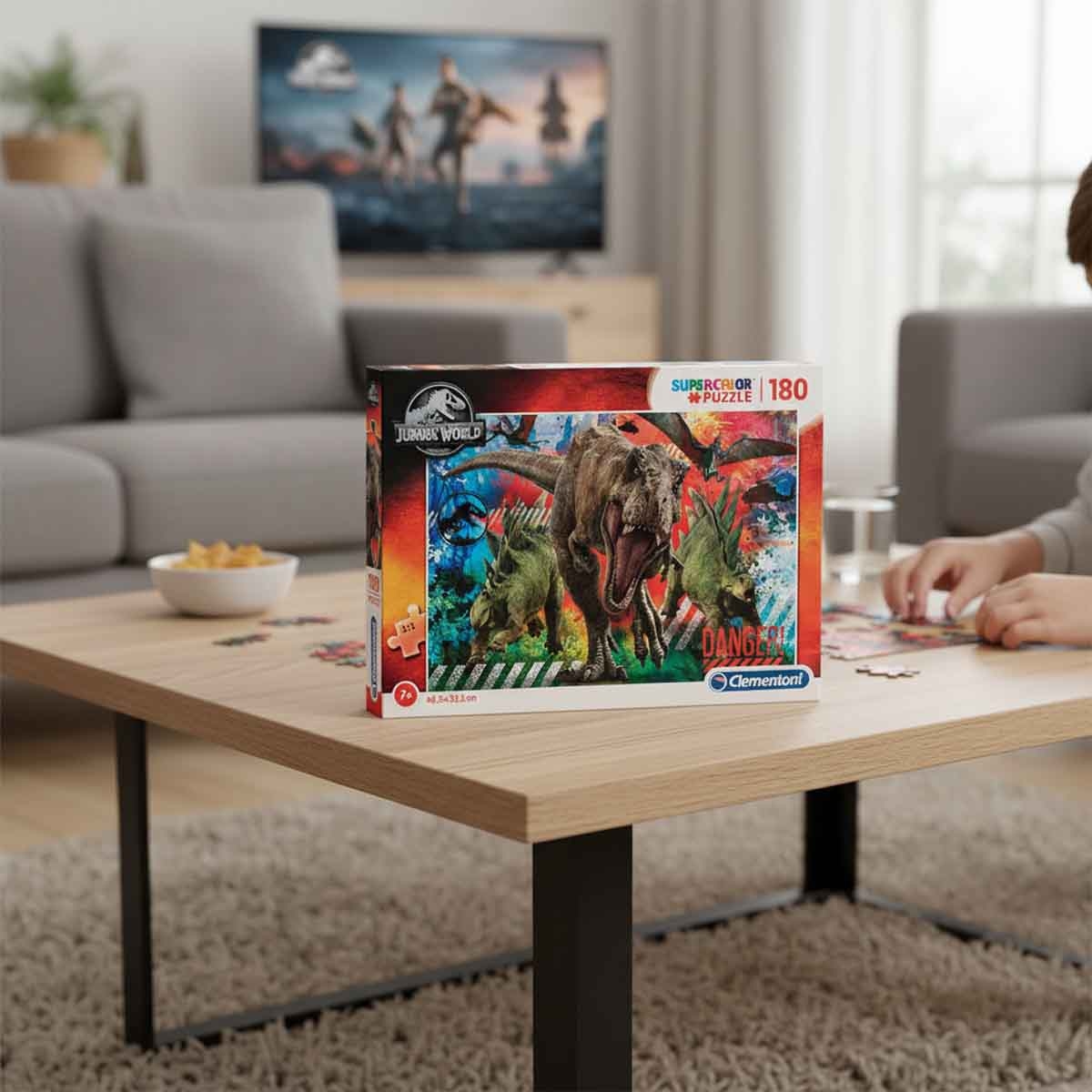 Clementoni Super Color Jurassic World Jigsaw Puzzle Unisex, 8-10 Years