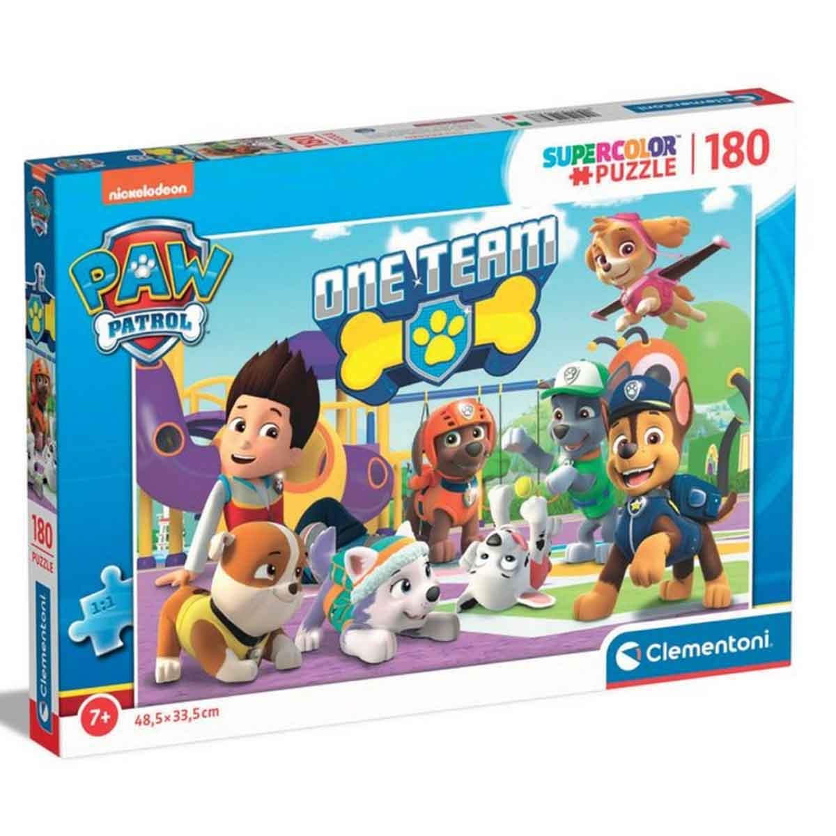 Clementoni Super Color Paw Patrol: One Team Jigsaw Puzzle Unisex, 8-10 Years