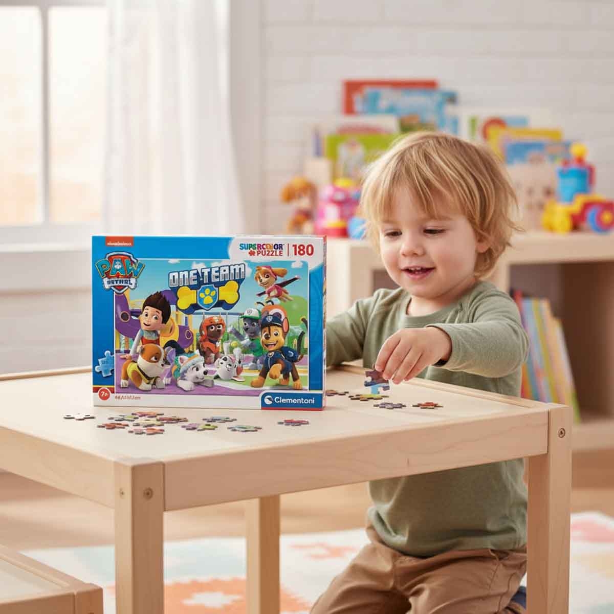 Clementoni Super Color Paw Patrol: One Team Jigsaw Puzzle Unisex, 8-10 Years