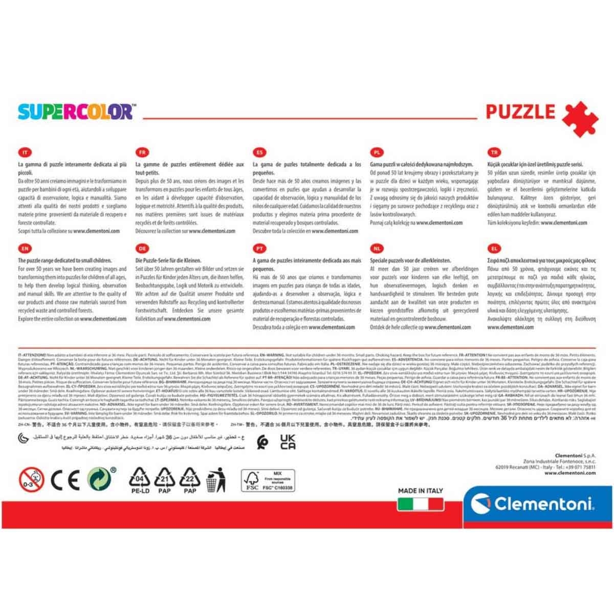 Clementoni Super Color Paw Patrol: One Team Jigsaw Puzzle Unisex, 8-10 Years