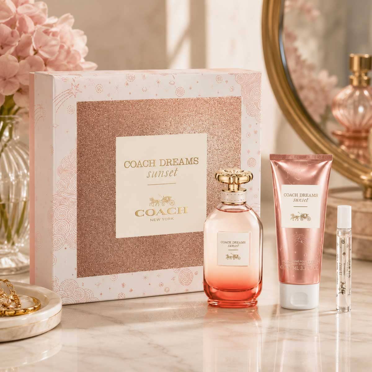 Coach New York Dreams Sunset Eau De Parfum Gift Set for Women