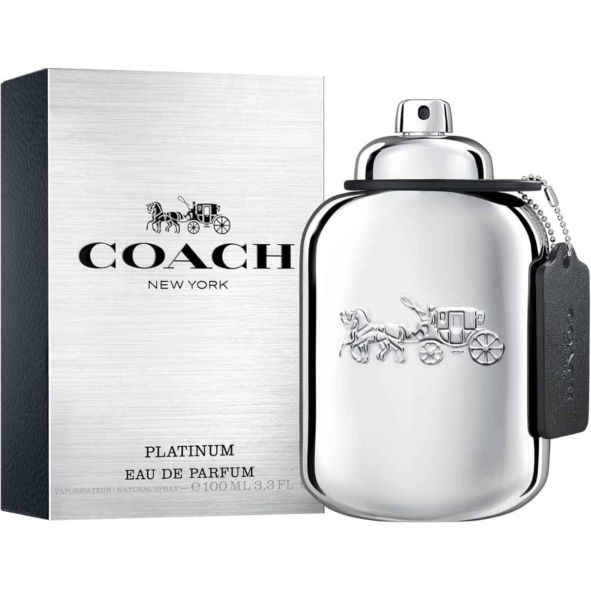 Coach New York Platinum Eau De Parfum 100 ml for Men