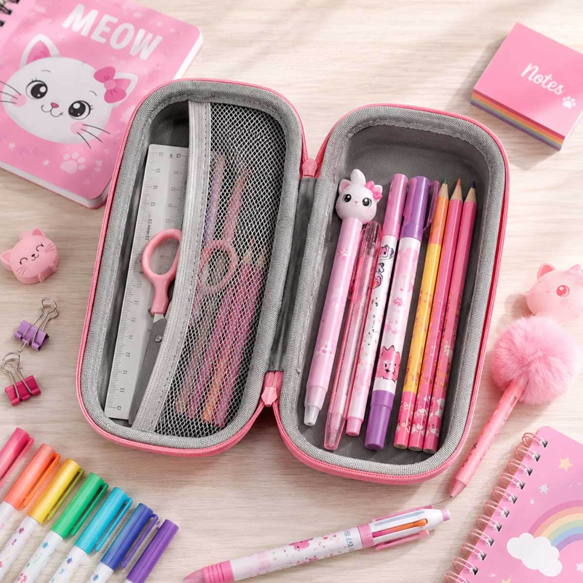 Cocobee 15"" Blue Backpack with Pencil Case & Bento Lunch Box Set