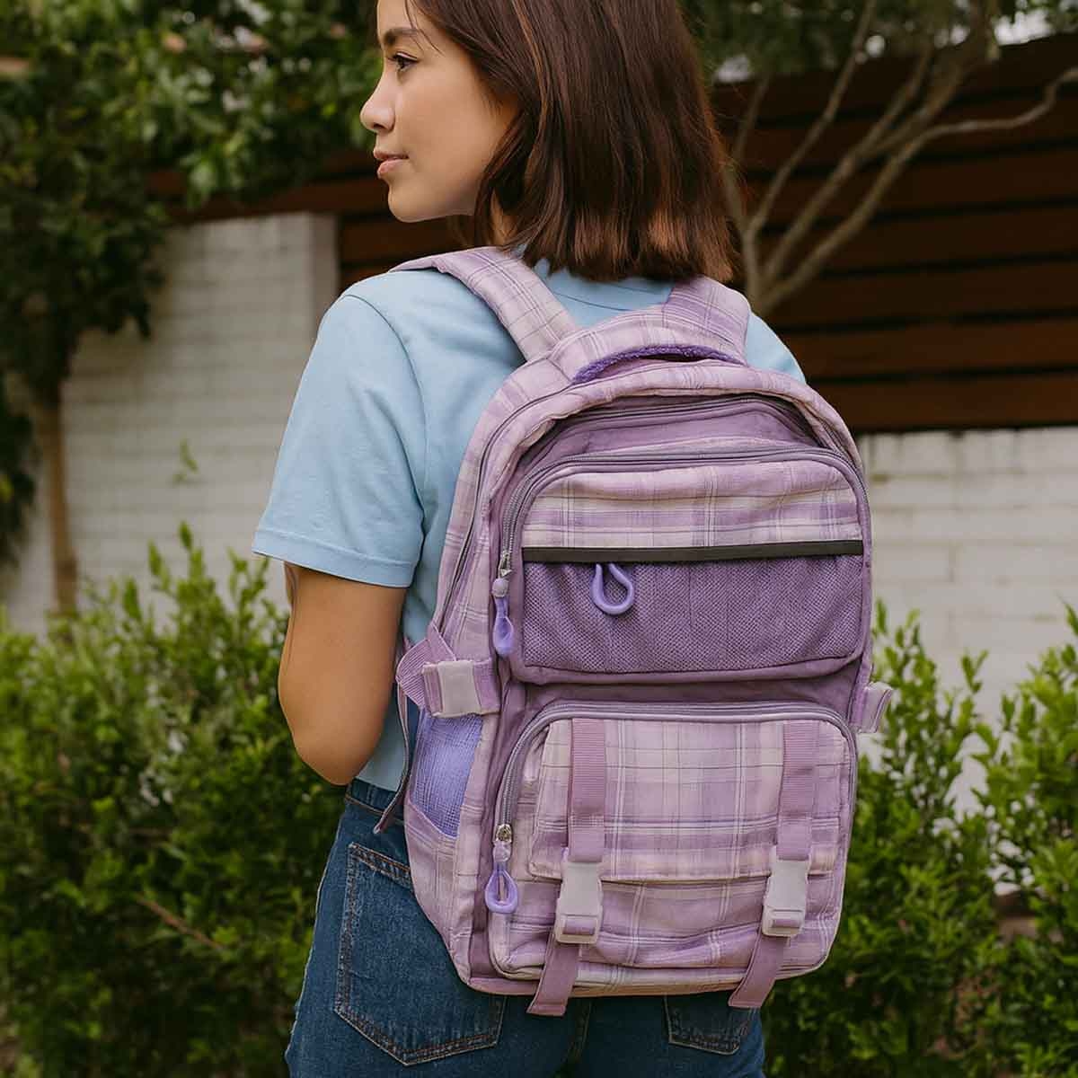Cocobee 15" Purple Kids Backpack with Adjustable Straps & Side Bottle Pocket Unisex, 3-4 Years