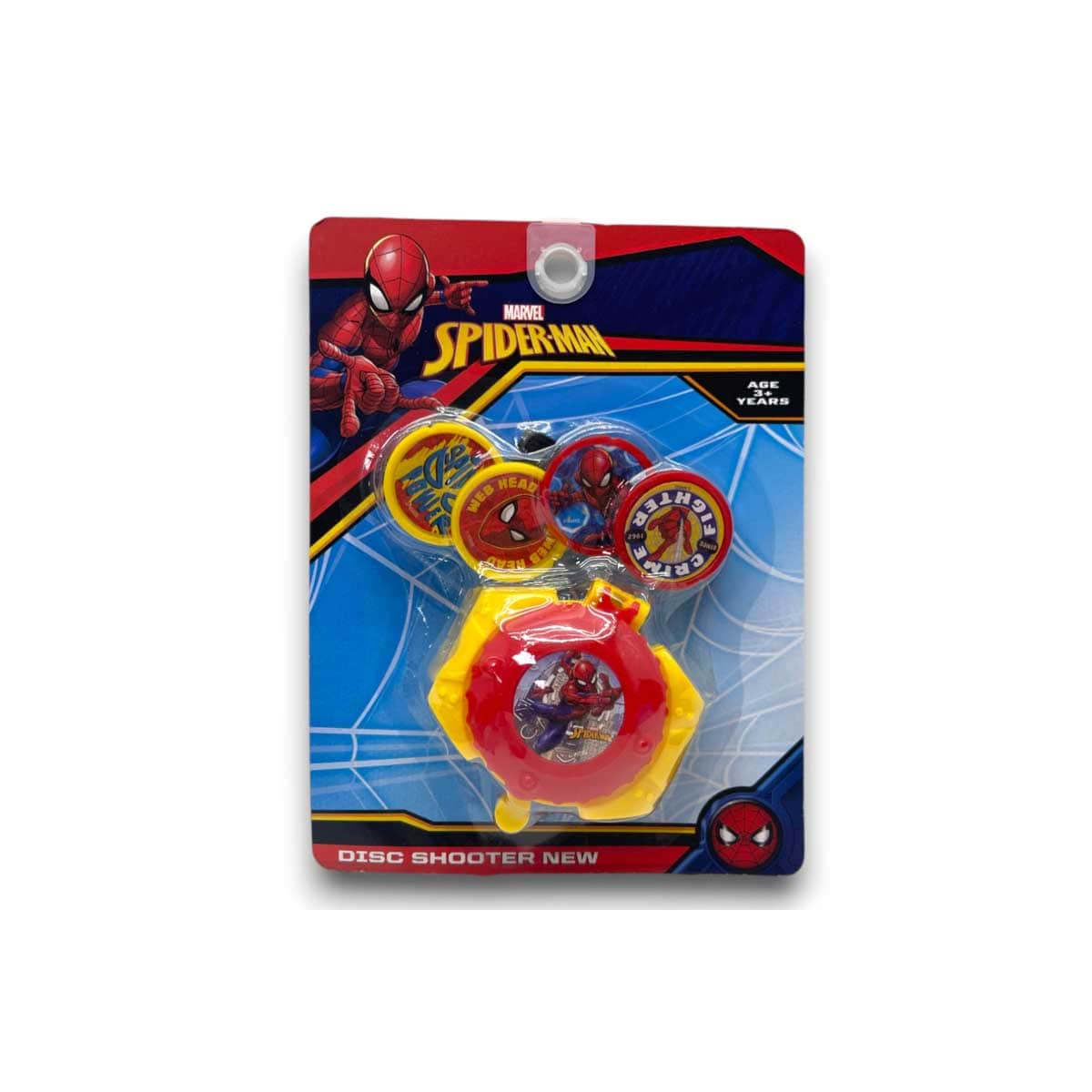 Cocobee 500ml Yellow Insulated Stainless Steel Water Bottle with Marvel Spider-Man Disc Toy
