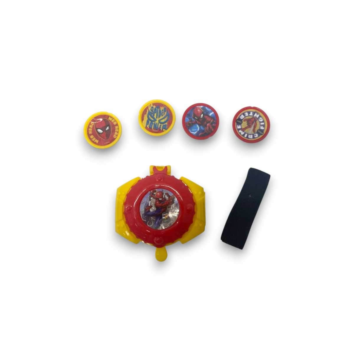 Cocobee 500ml Yellow Insulated Stainless Steel Water Bottle with Marvel Spider-Man Disc Toy