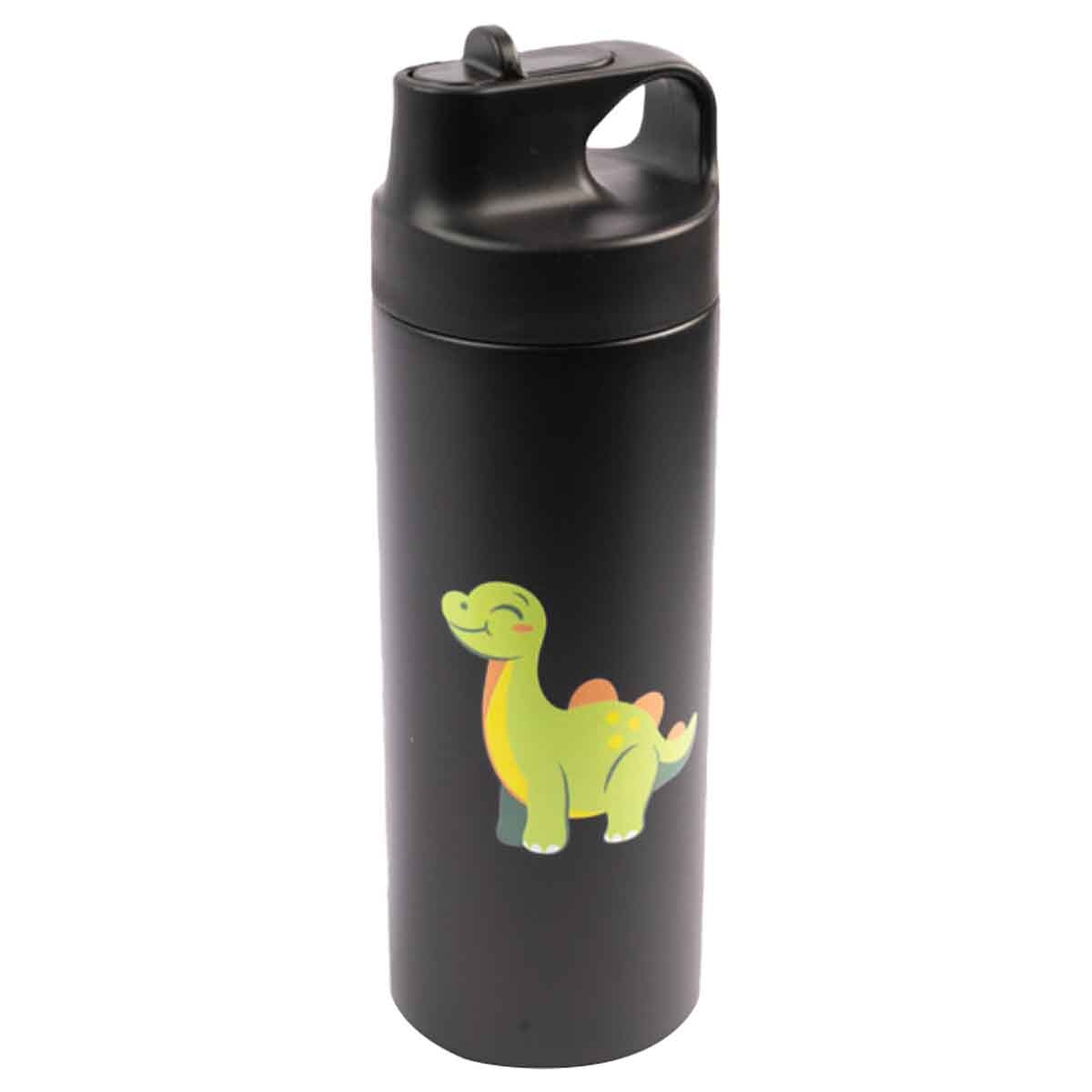 كوكوبي ترمس من الستانلس ستيل سعة 550 مل باللون الأسود للجنسين، من 3 إلى 4 سنوات