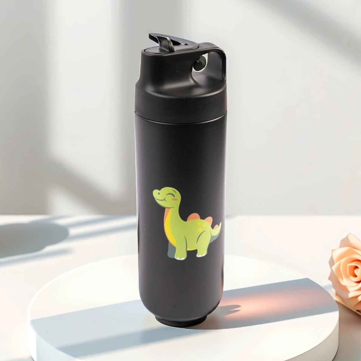 كوكوبي ترمس من الستانلس ستيل سعة 550 مل باللون الأسود للجنسين، من 3 إلى 4 سنوات