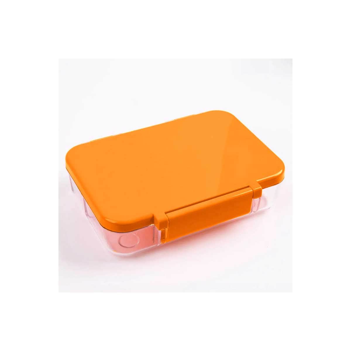 Cocobee 585ml Orange Tritan Bento Lunch Box with Marvel Spider-Man Flying Saucer Toy