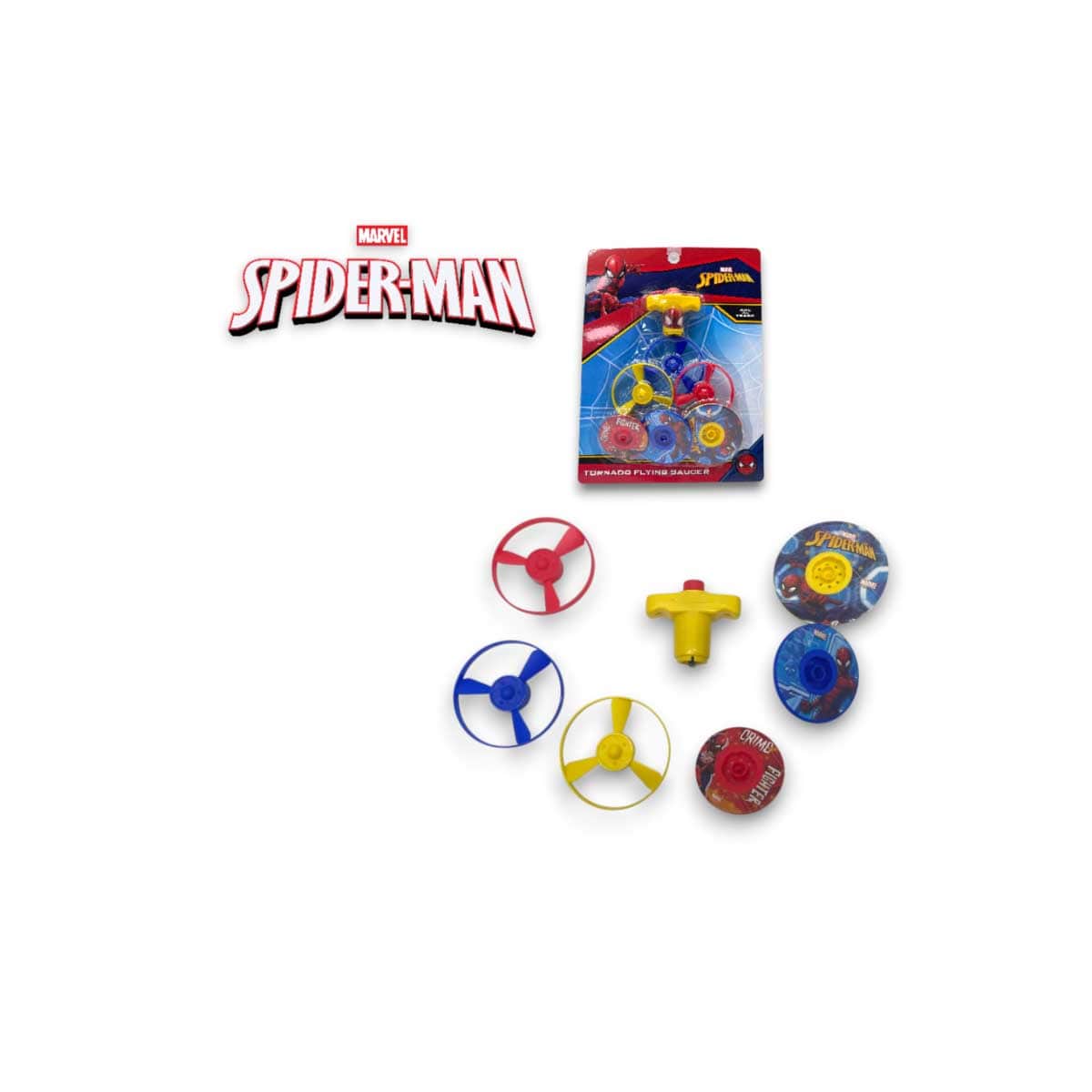 Cocobee 585ml Orange Tritan Bento Lunch Box with Marvel Spider-Man Flying Saucer Toy