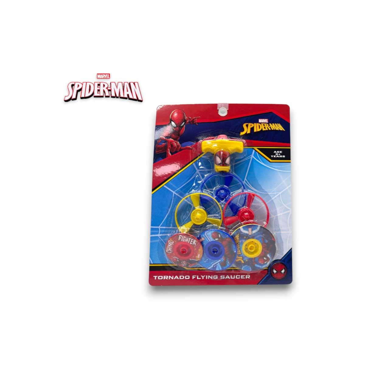 Cocobee 585ml Orange Tritan Bento Lunch Box with Marvel Spider-Man Flying Saucer Toy