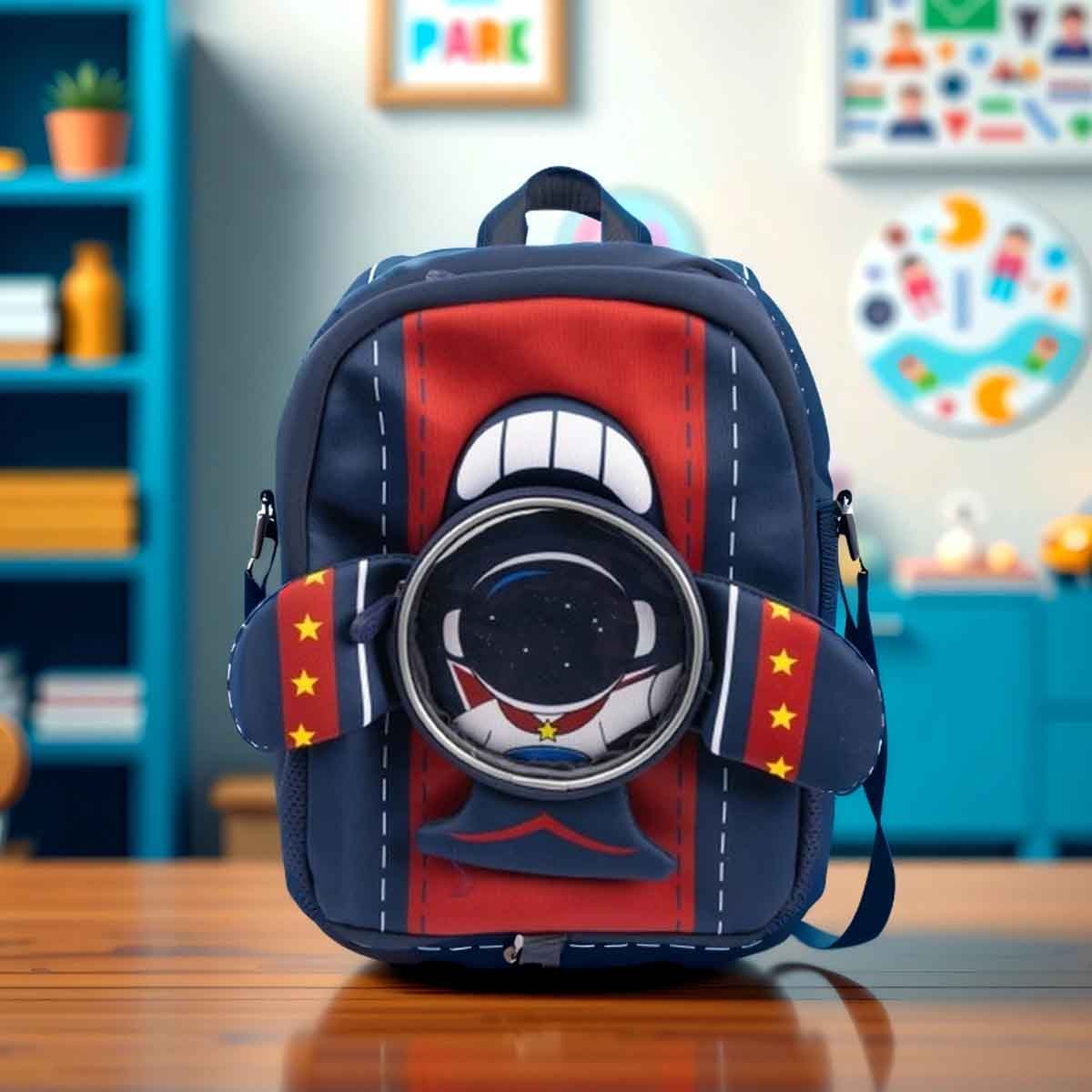 Cocobee Aeroplane Style Astronaut Printed Backpack Boys, 3-4 Years