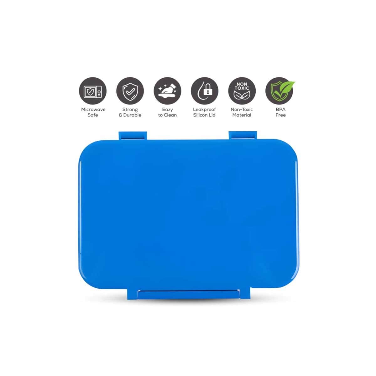 Cocobee Blue 4-Compartment Tritan Bento Lunch Box with Marvel Spider-Man Paddle Ball Set
