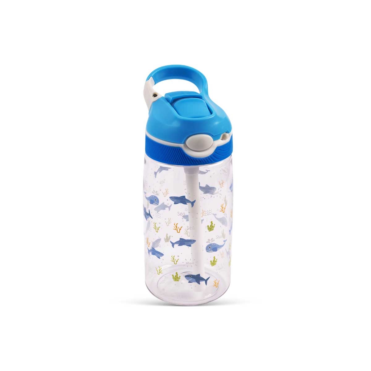 Cocobee Blue 6-Compartment Kids Bento Lunch Box with Ocean Tritan Water Bottle