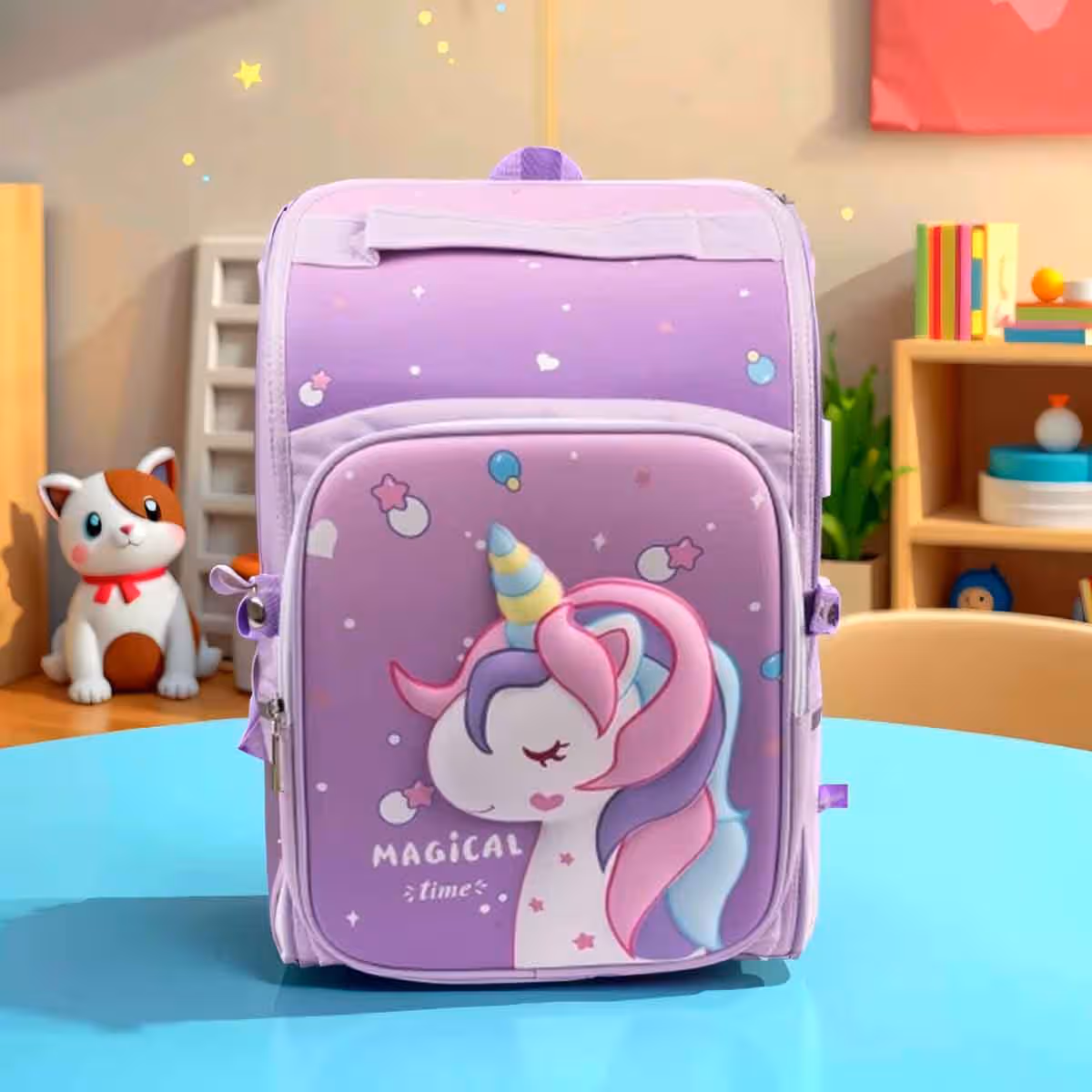 Cocobee 15" Cute Unicorn Printed Backpack Unisex, 3-4 Years