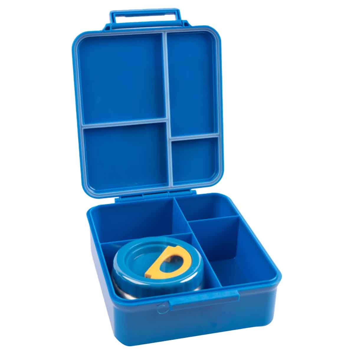 Cocobee Kids 1.87L Dino Tritan 4-Compartments Bento Lunch Box with Food JarUnisex, 3-4 Years