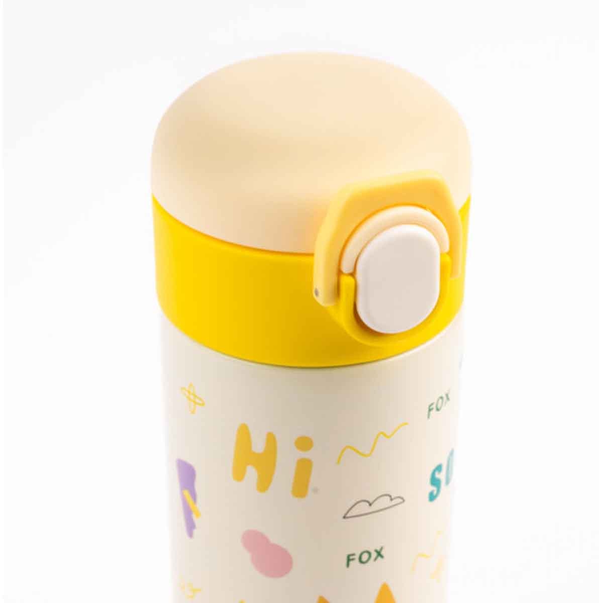 Cocobee 500ml Yellow Leakproof Insulated Stainless Steel Water Bottle Unisex, 3-4 Years