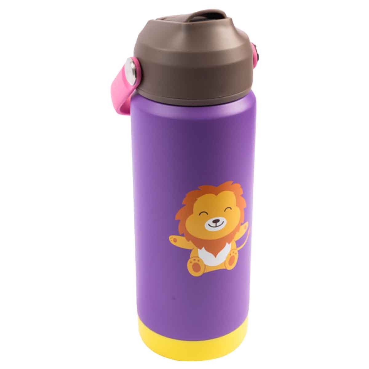 Cocobee 500ml Purple Insulated Stainless Steel Water Bottle Unisex, 3-4 Years