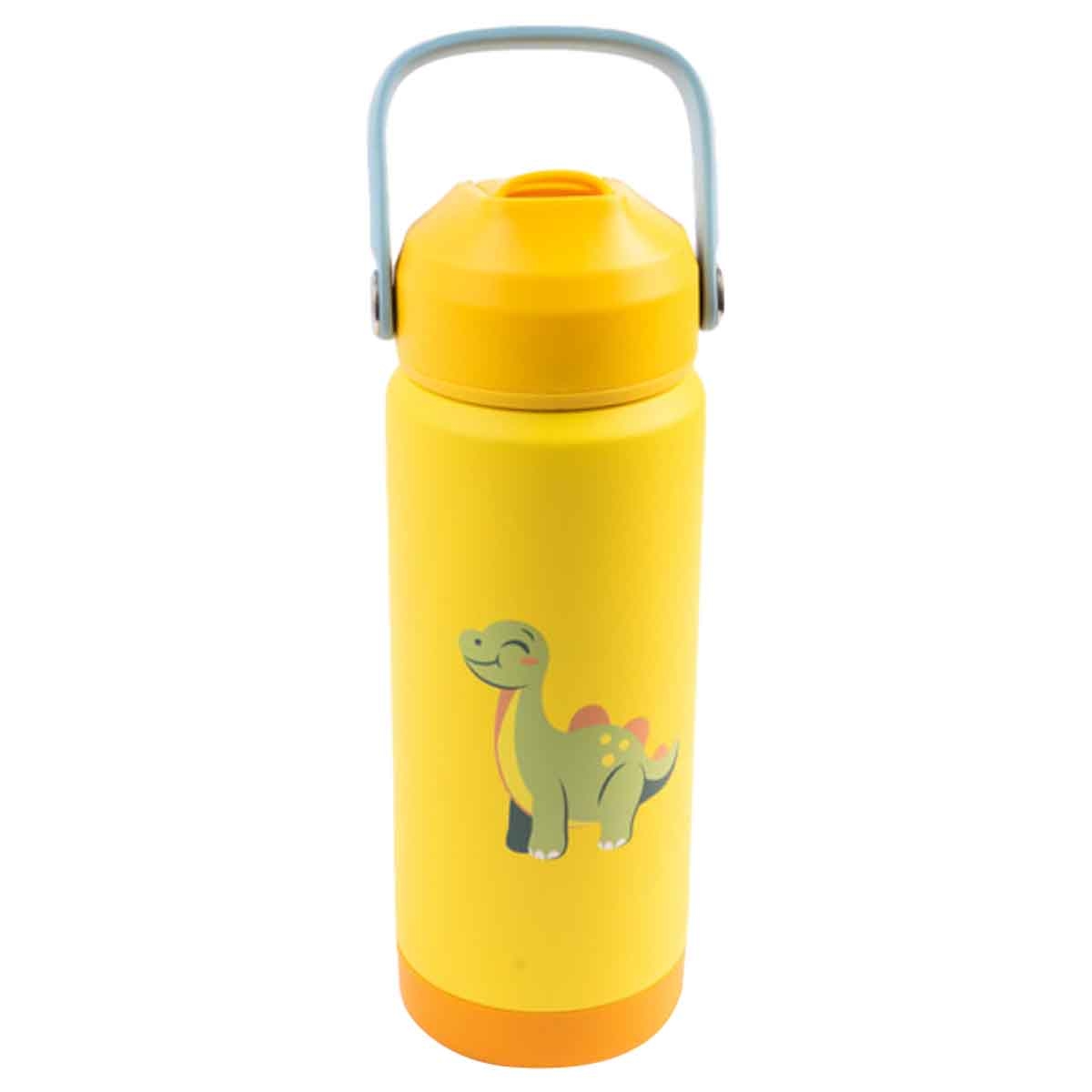 Cocobee 500ml Yellow Insulated Stainless Steel Water Bottle Unisex, 3-4 Years