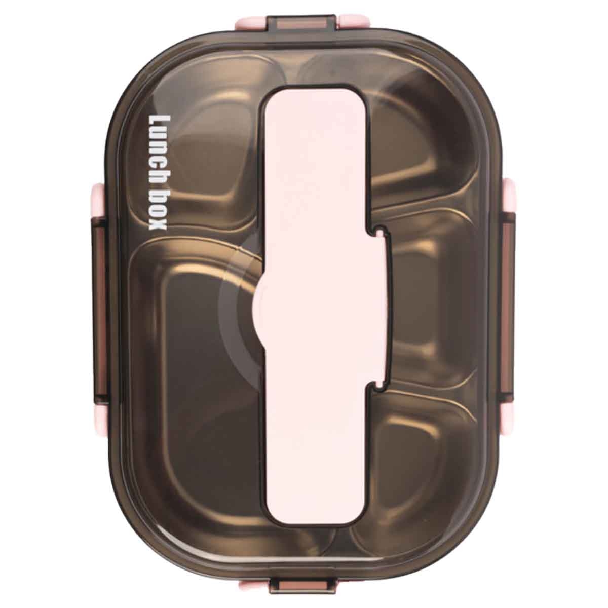 كوكوبي كيدز صندوق غداء بيضاوي باللون الوردي موديل CCB009PINK504 للبنات، من 3 إلى 4 سنوات