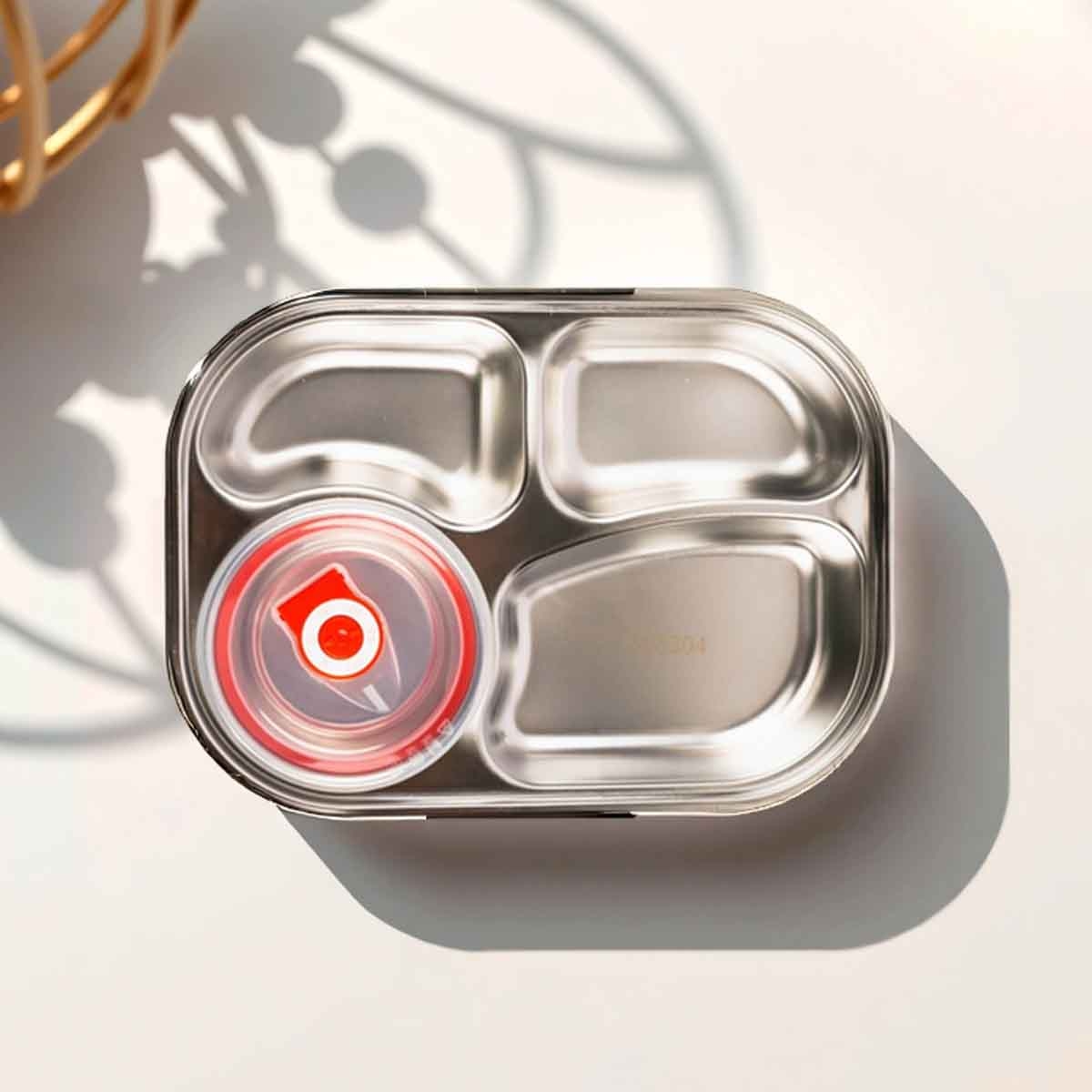 Cocobee Kids Pink Oval Lunch Box Girls, 3-4 Years