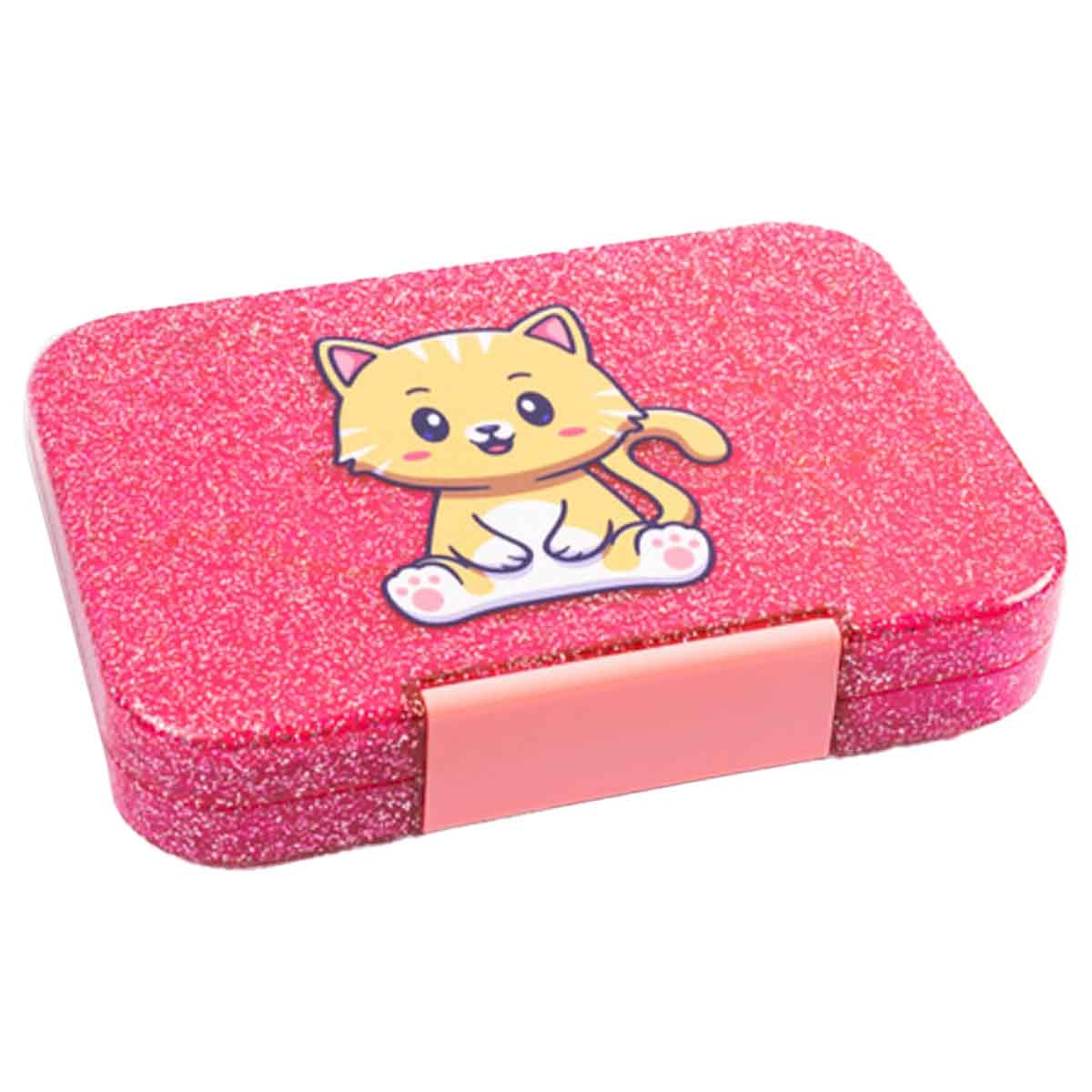 كوكوبي كيدز صندوق غداء بنتو سعة 1 لتر باللون الوردي بستة أقسام للبنات، من 3 إلى 4 سنوات