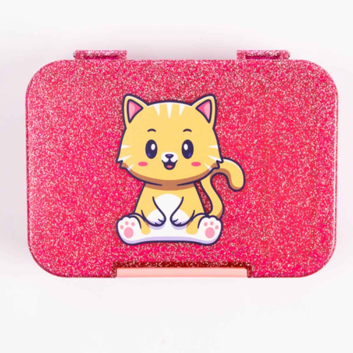 كوكوبي كيدز صندوق غداء بنتو سعة 1 لتر باللون الوردي بستة أقسام للبنات، من 3 إلى 4 سنوات