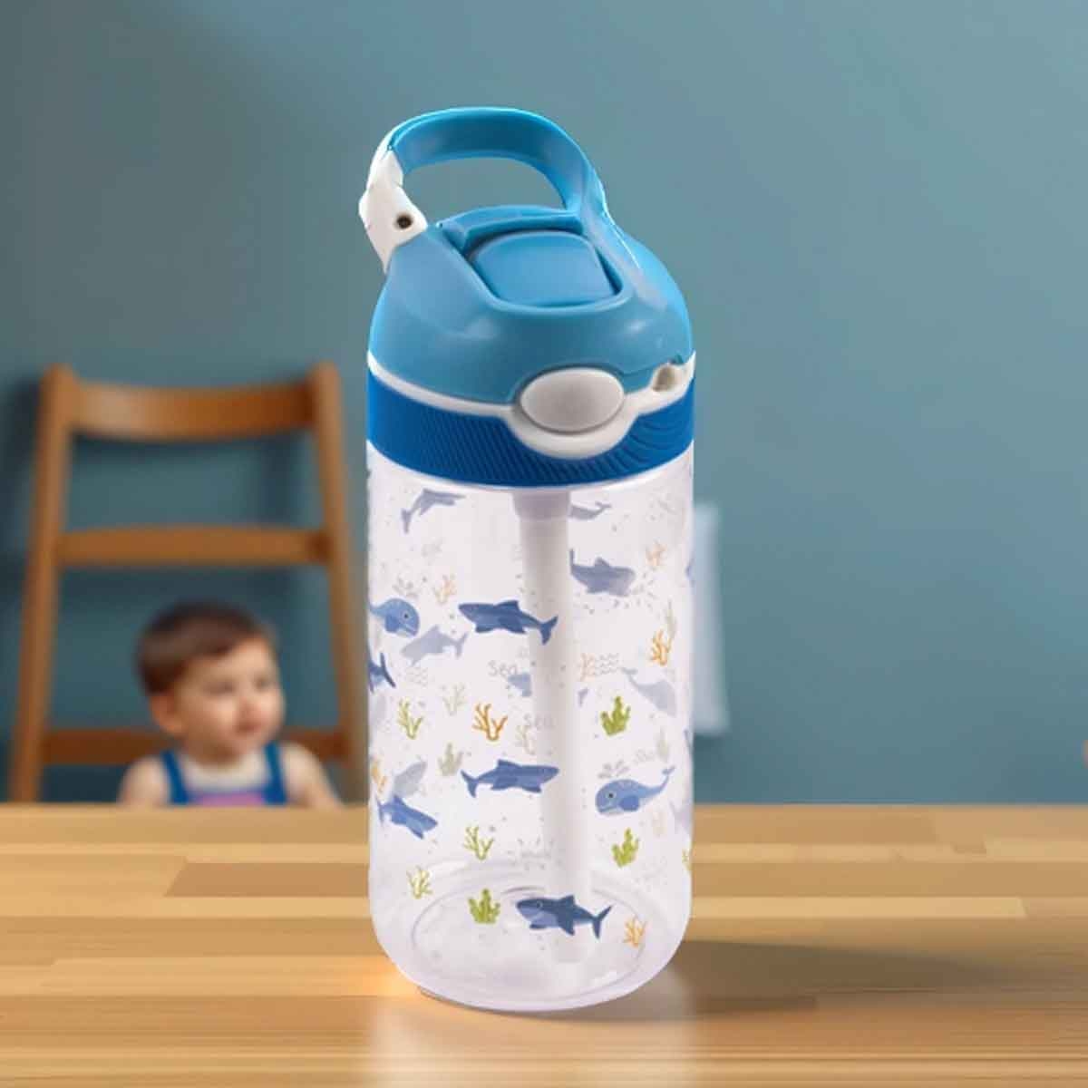 Cocobee Ocean Blue Tritan Water Bottle Unisex, 3-4 Years