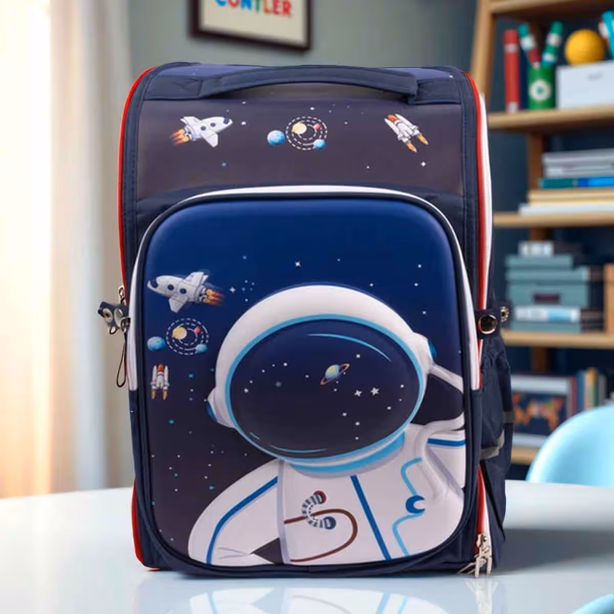 Cocobee 15" Astronaut Backpack with Adjustable Shoulder Strap & Secure Zip Girls, 3-4 Years