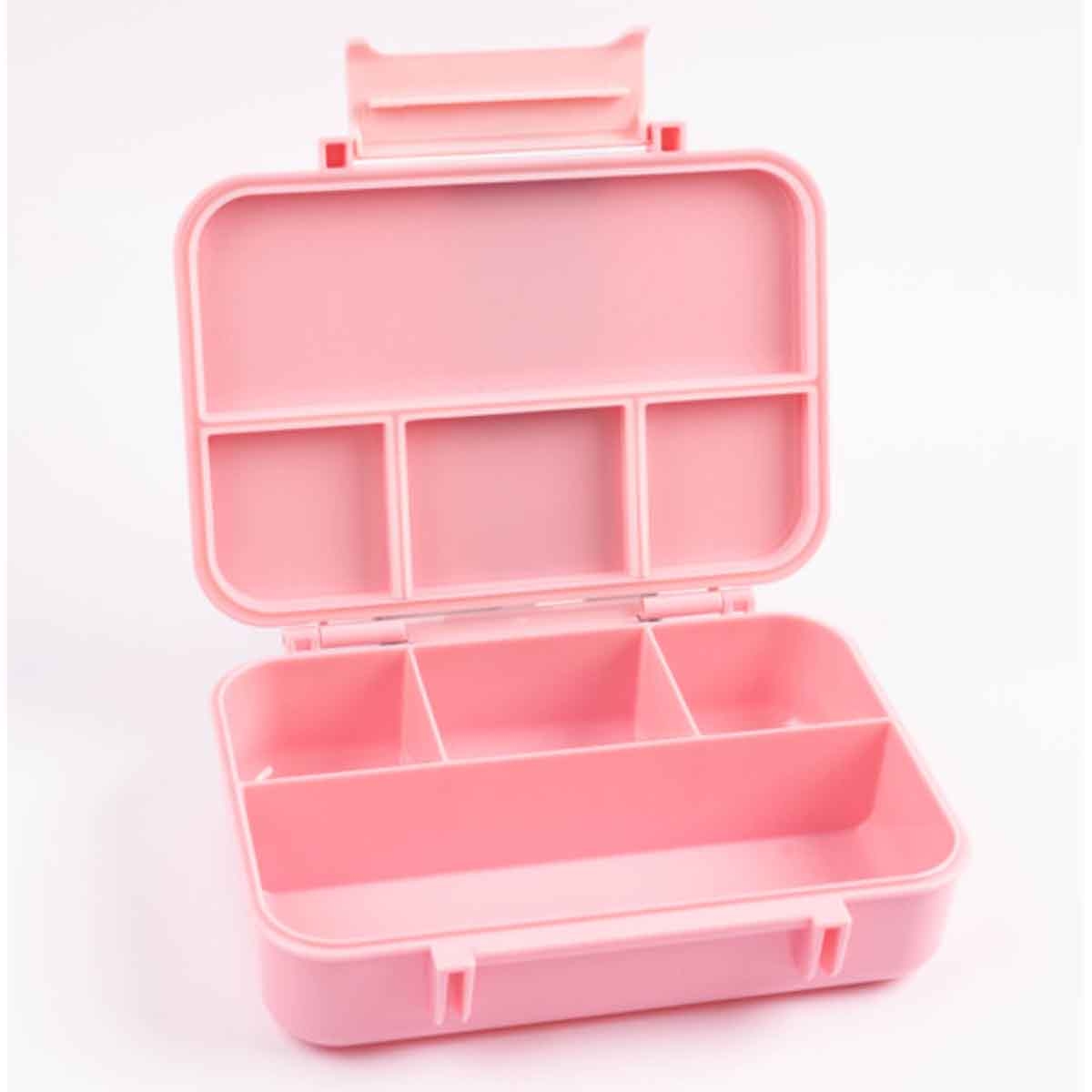 كوكوبي كيدز صندوق غداء بنتو سعة 585 مل من ترايتان بأربعة أقسام للبنات، من 3 إلى 4 سنوات