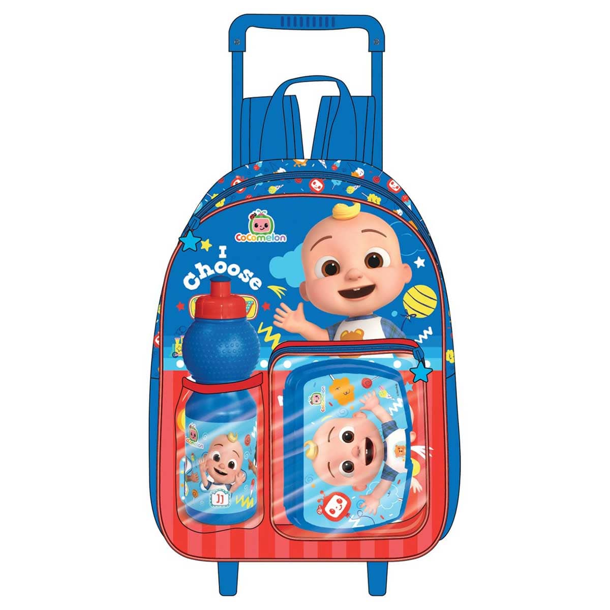 Cocomelon 14" 3-in-1 Trolley Bag Set Unisex, 3-4 Years