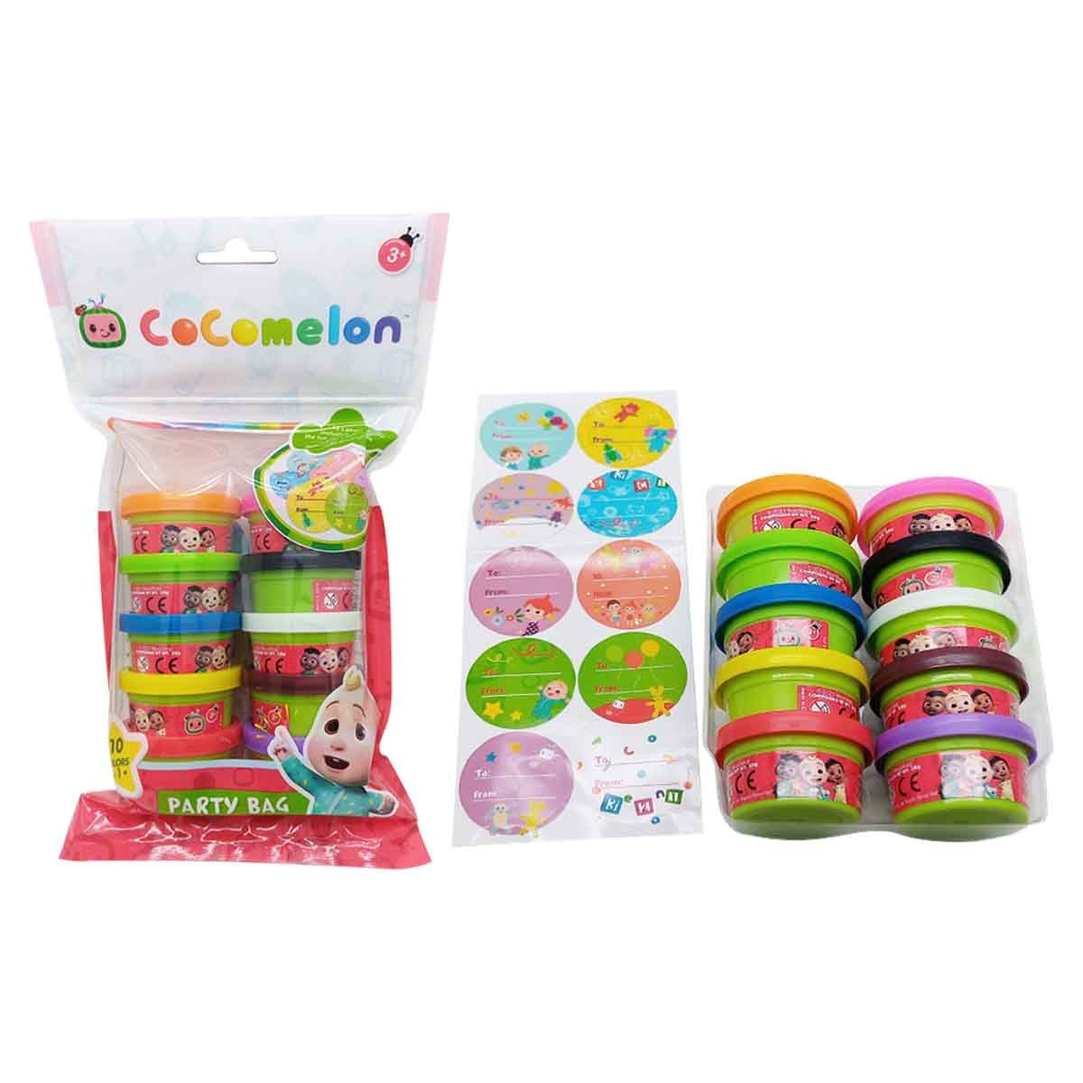Cocomelon 1 oz. Dough Party Bag Unisex, 3-4 Years, Pack of 10