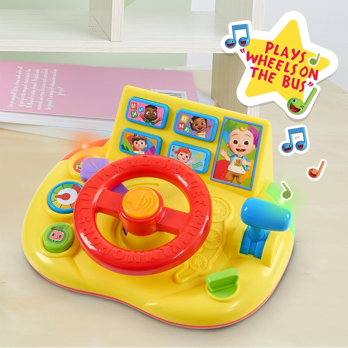 Cocomelon Learning Steering Wheel Toy Toddler, 0-2 Years