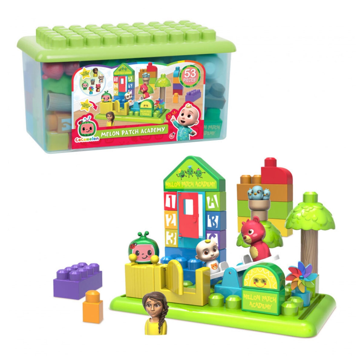 Cocomelon Melon Patch Academy Building Block Set Unisex, 3-4 Years