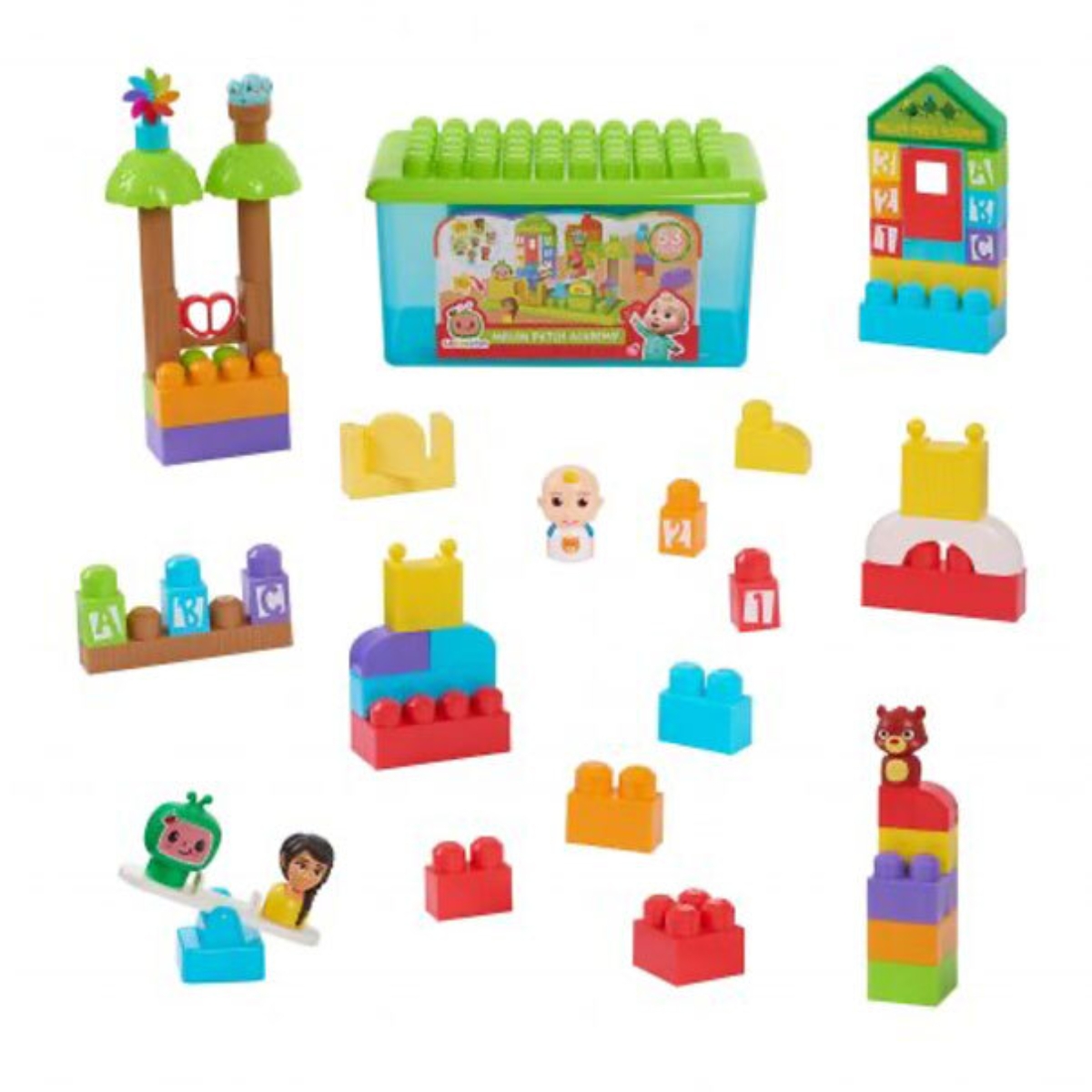 Cocomelon Melon Patch Academy Building Block Set Unisex, 3-4 Years
