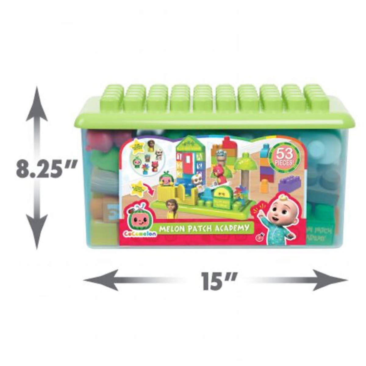 Cocomelon Melon Patch Academy Building Block Set Unisex, 3-4 Years
