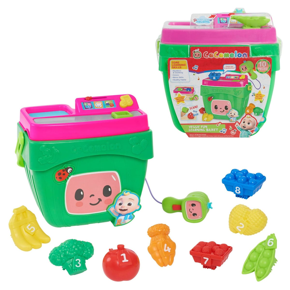 Cocomelon Veggie Fun Learning Basket Toddler, 0-2 Years