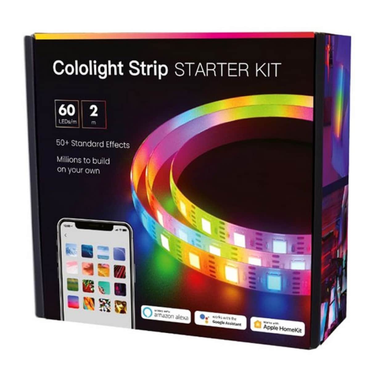 Cololight 2-Meter 16 Million Colors Plus Smart Wi-Fi App Control 60 LED Strip Lights