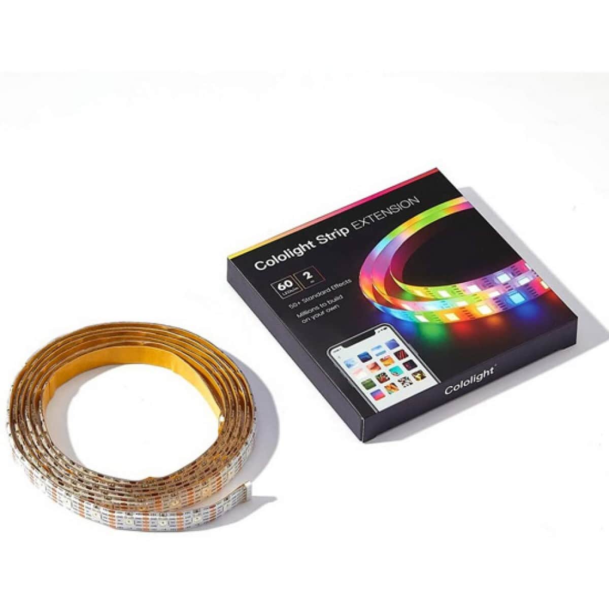 Cololight 2-Meter 16 Million Colors Plus Smart Wi-Fi App Control 60 LED Strip Lights