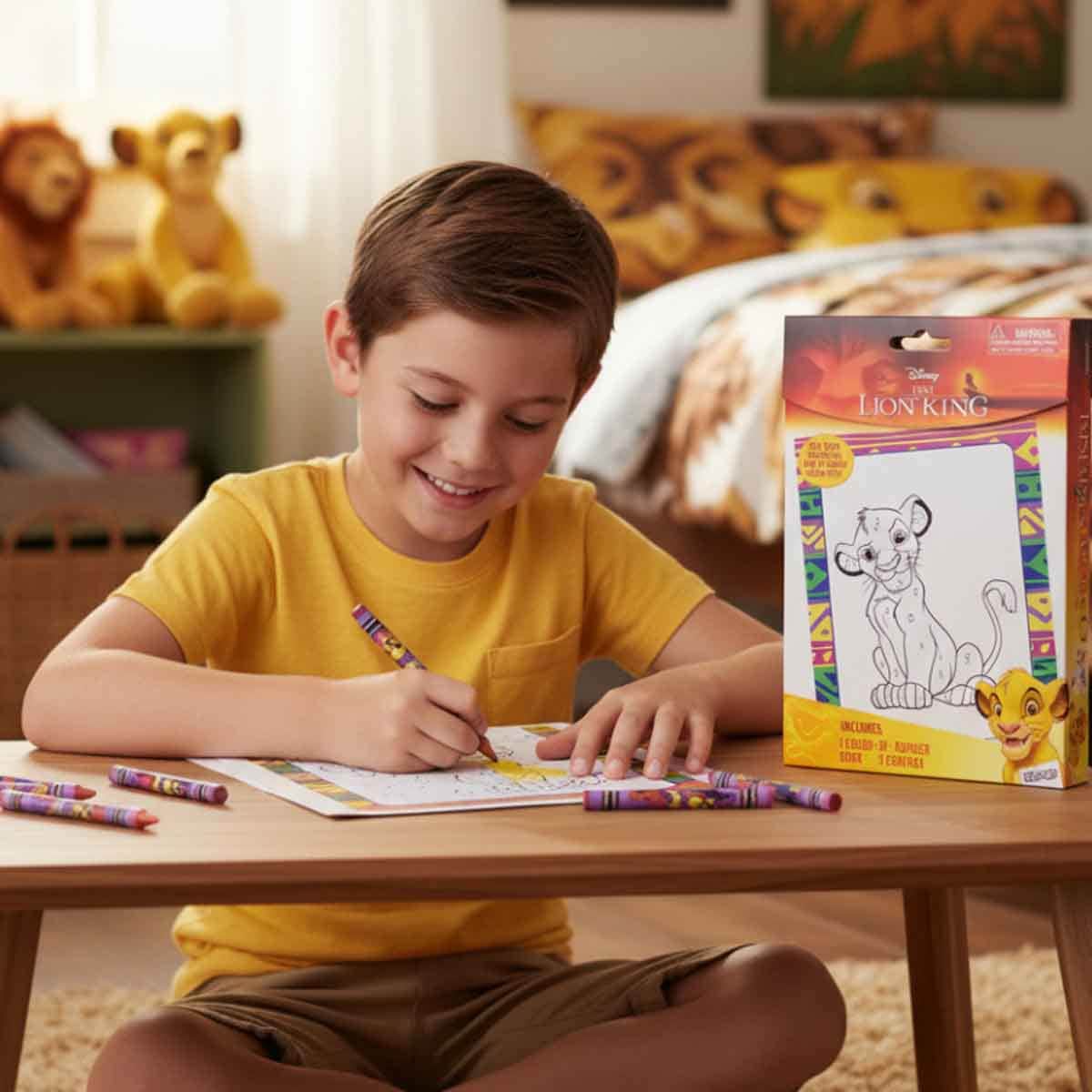Disney The Lion King Color by Number Drawing Kit Unisex, 3-4 Years
