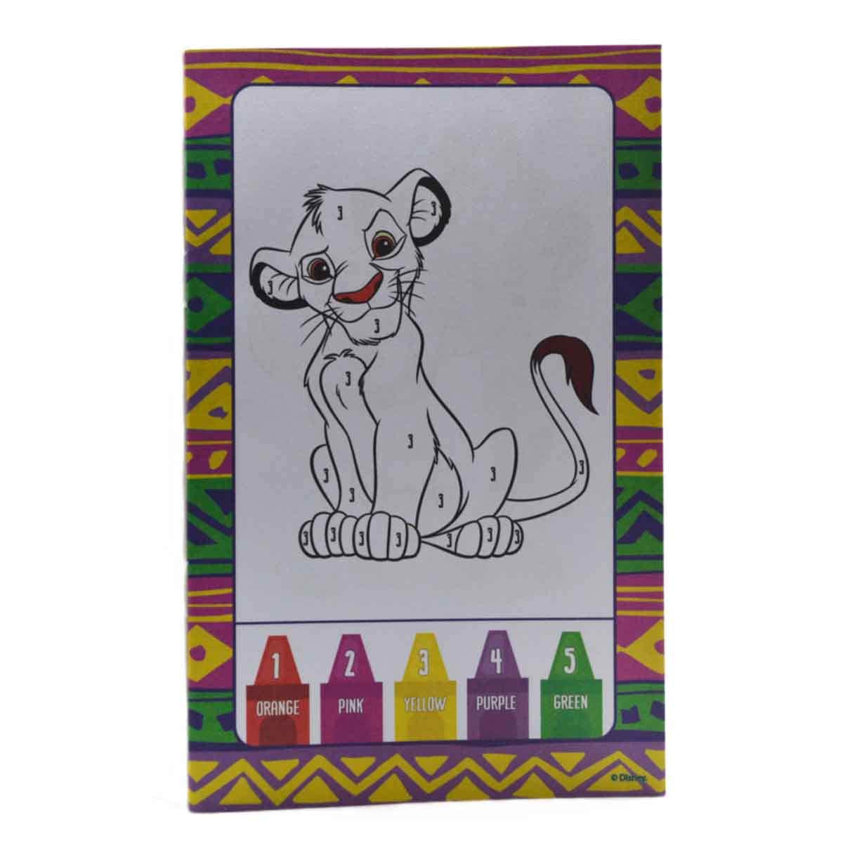 Disney The Lion King Color by Number Drawing Kit Unisex, 3-4 Years