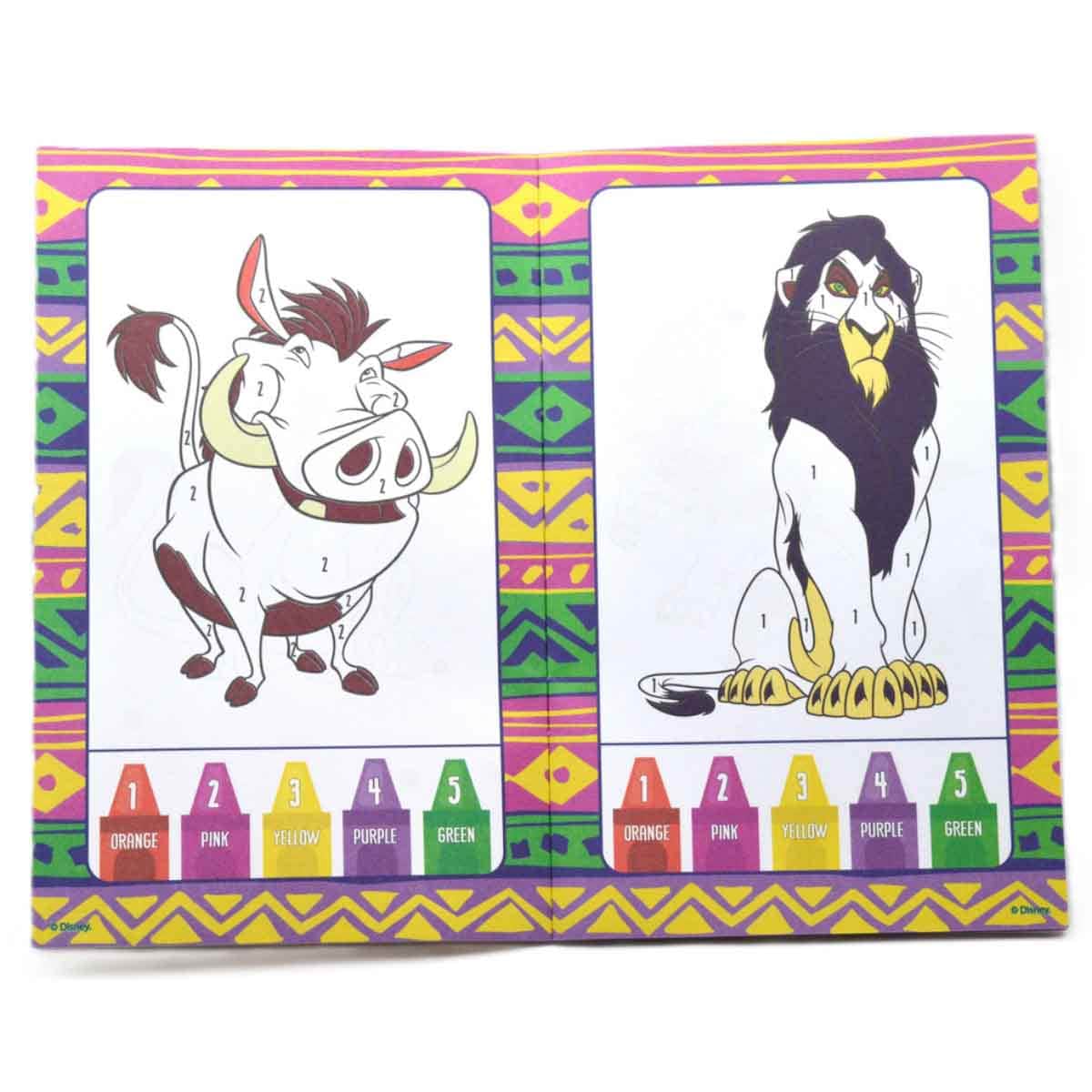Disney The Lion King Color by Number Drawing Kit Unisex, 3-4 Years