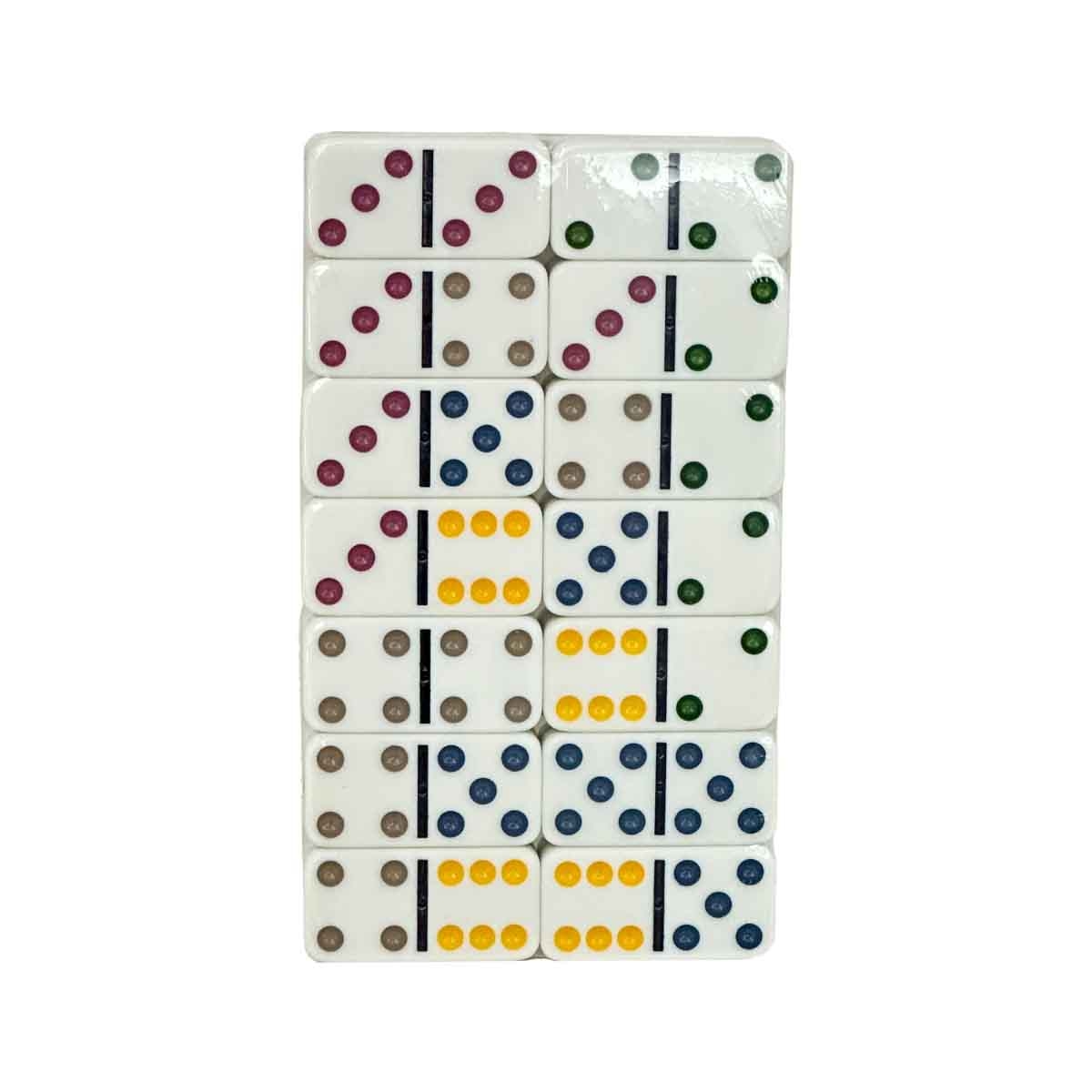 Alpix Color Dot Assorted Dominoes Set Unisex, 8-10 Years