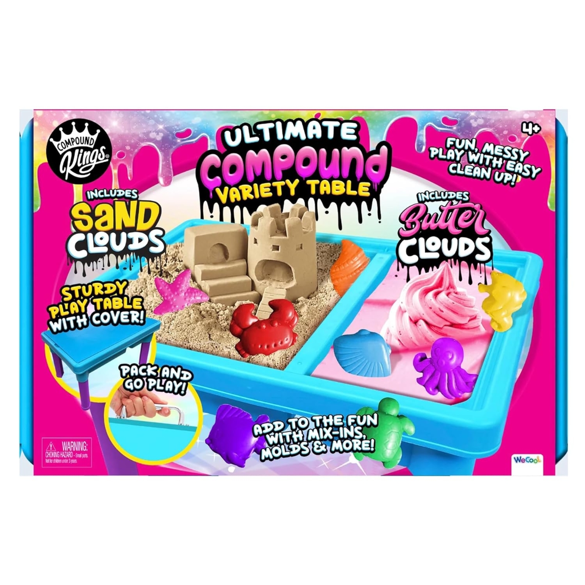 Compound Kings 2-in-1 Sand & Slime Table Unisex, 5-7 Years