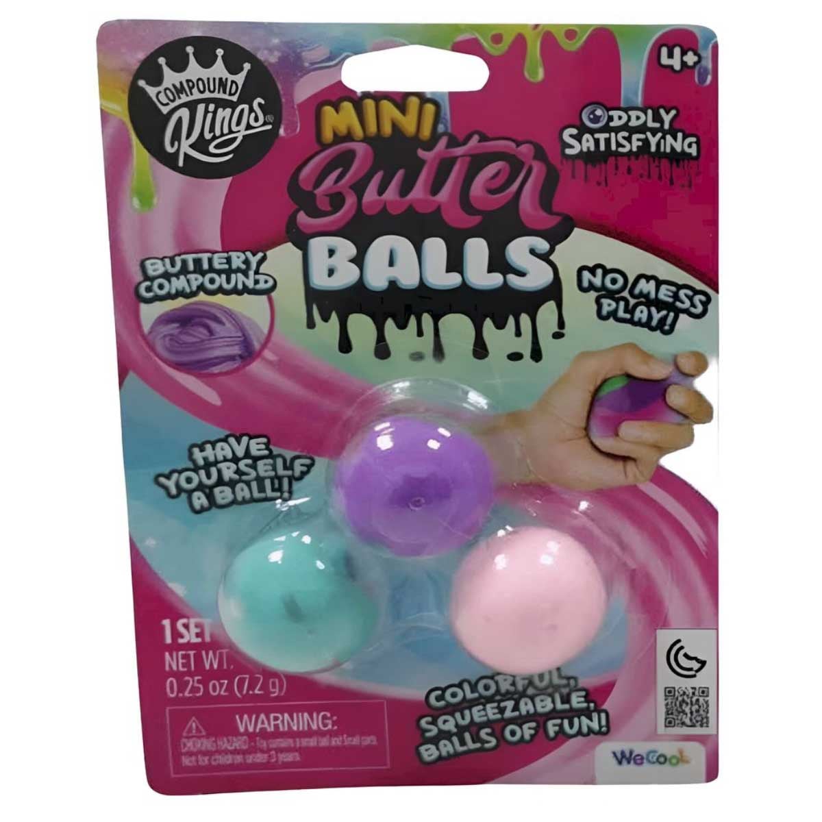 Compound Kings 3-Piece Mini Butter Balls Modeling Compound Set Unisex, 5-7 Years