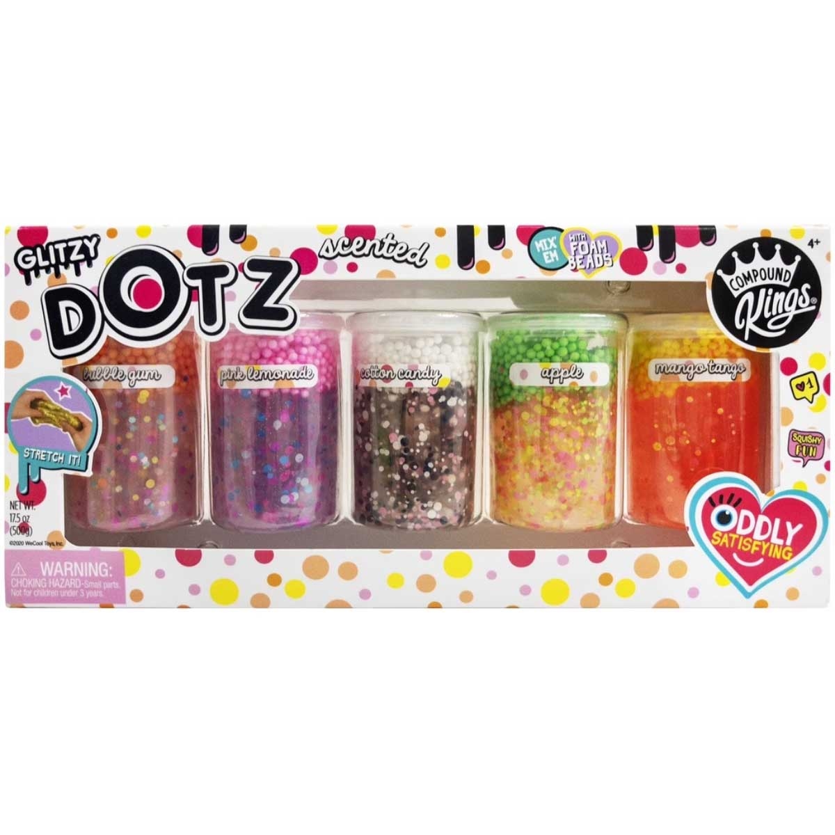 مجموعة كومباوند كينجز جليتزي دوتز للتشكيل، 5 قطع، للجنسين، من 5 إلى 7 سنوات