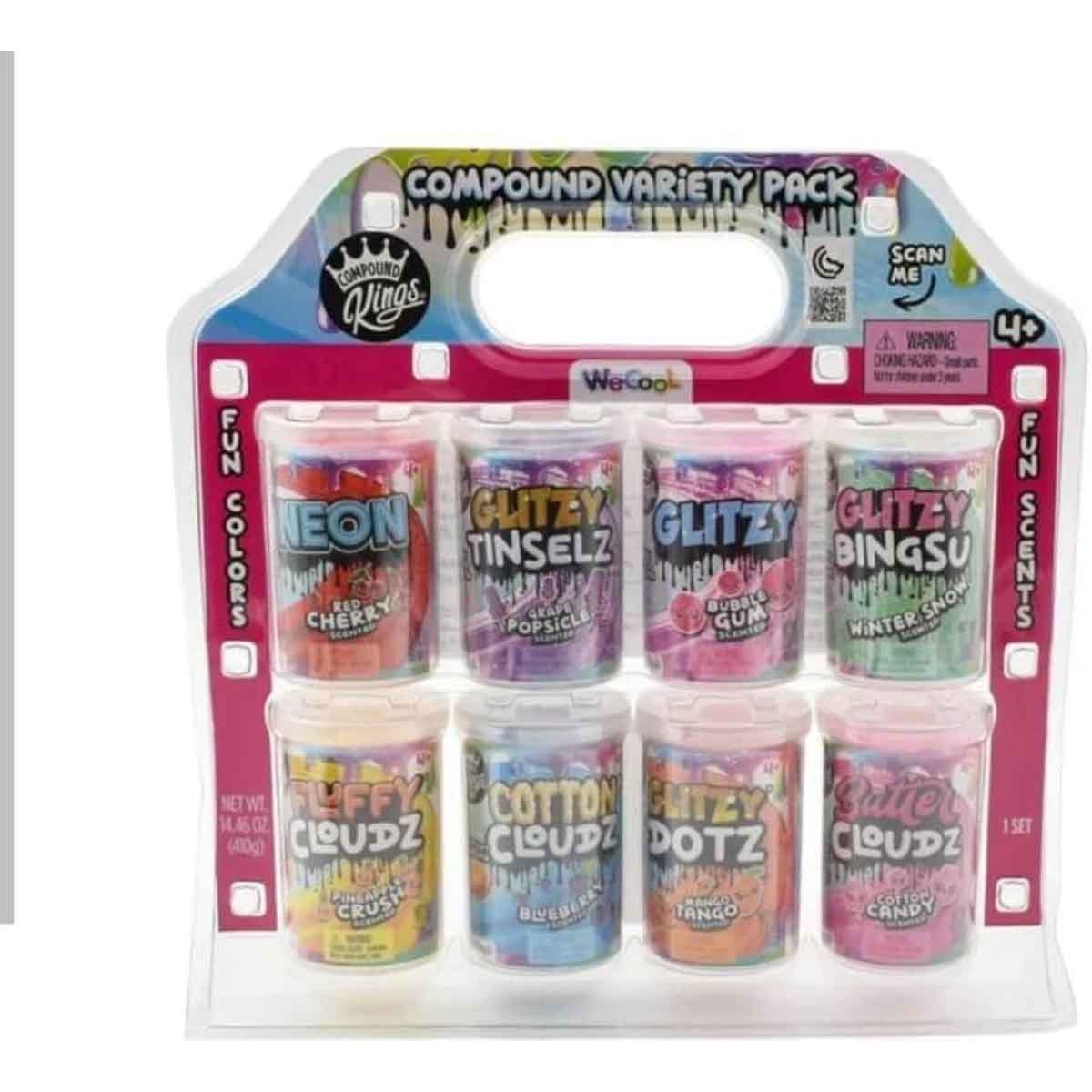 Compound Kings 8 Pack Variety Slime Set Unisex, 5-7 Years