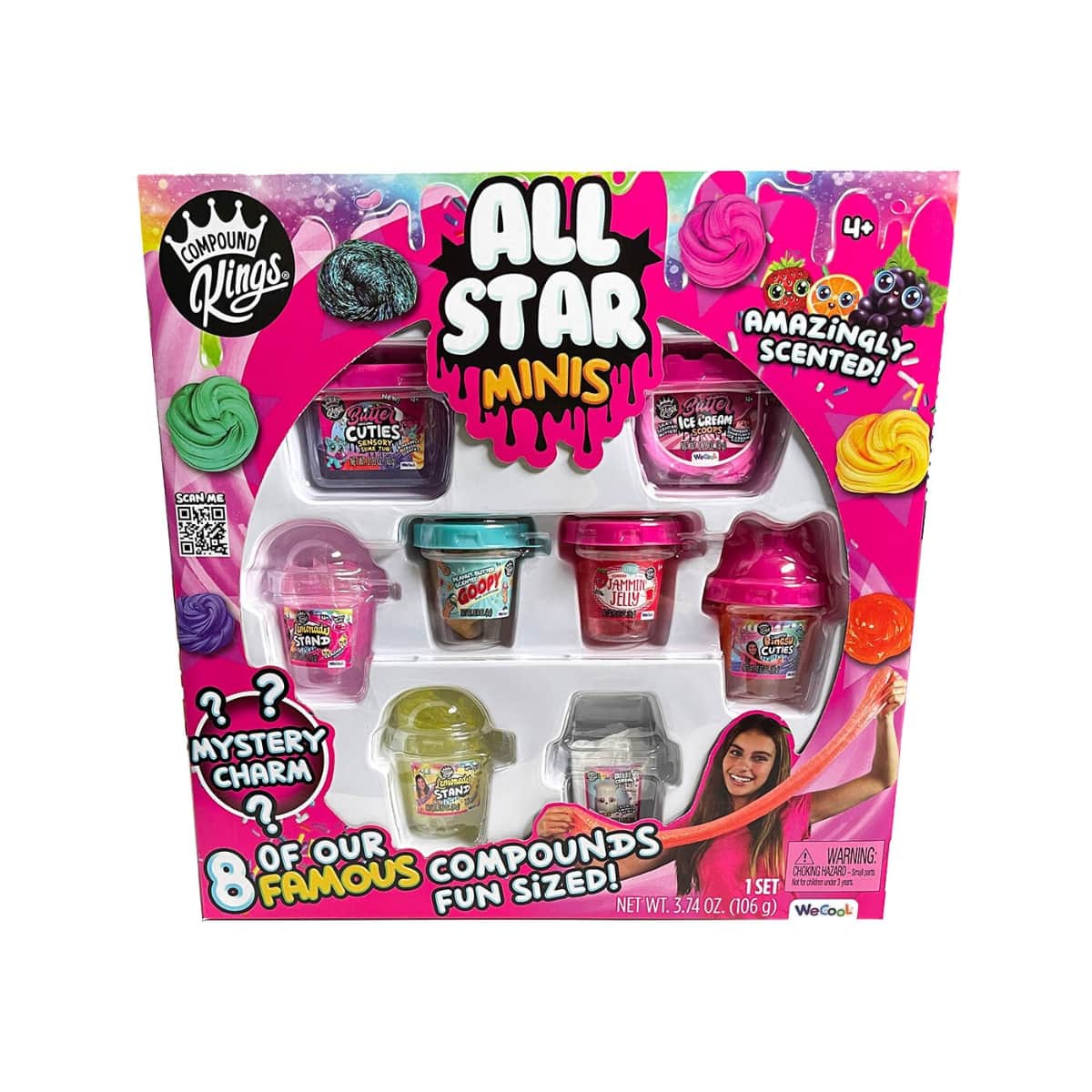 Compound Kings All Star Minis Compound Containers Unisex, 3-4 Years, Pack of 8