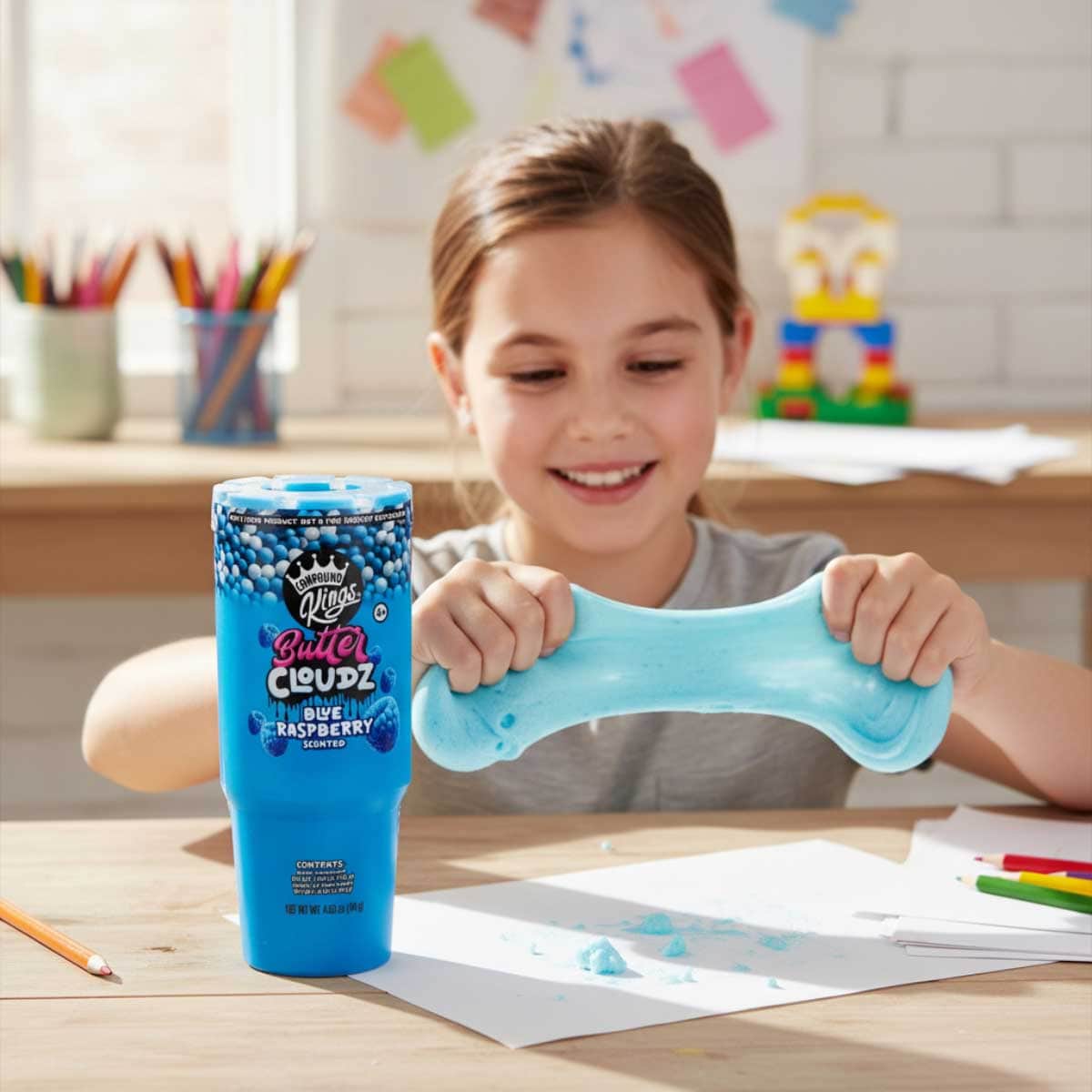 Compound Kings Blue Raspberry Tumbler Butter Cloudz Modeling Compound Unisex, 5-7 Years