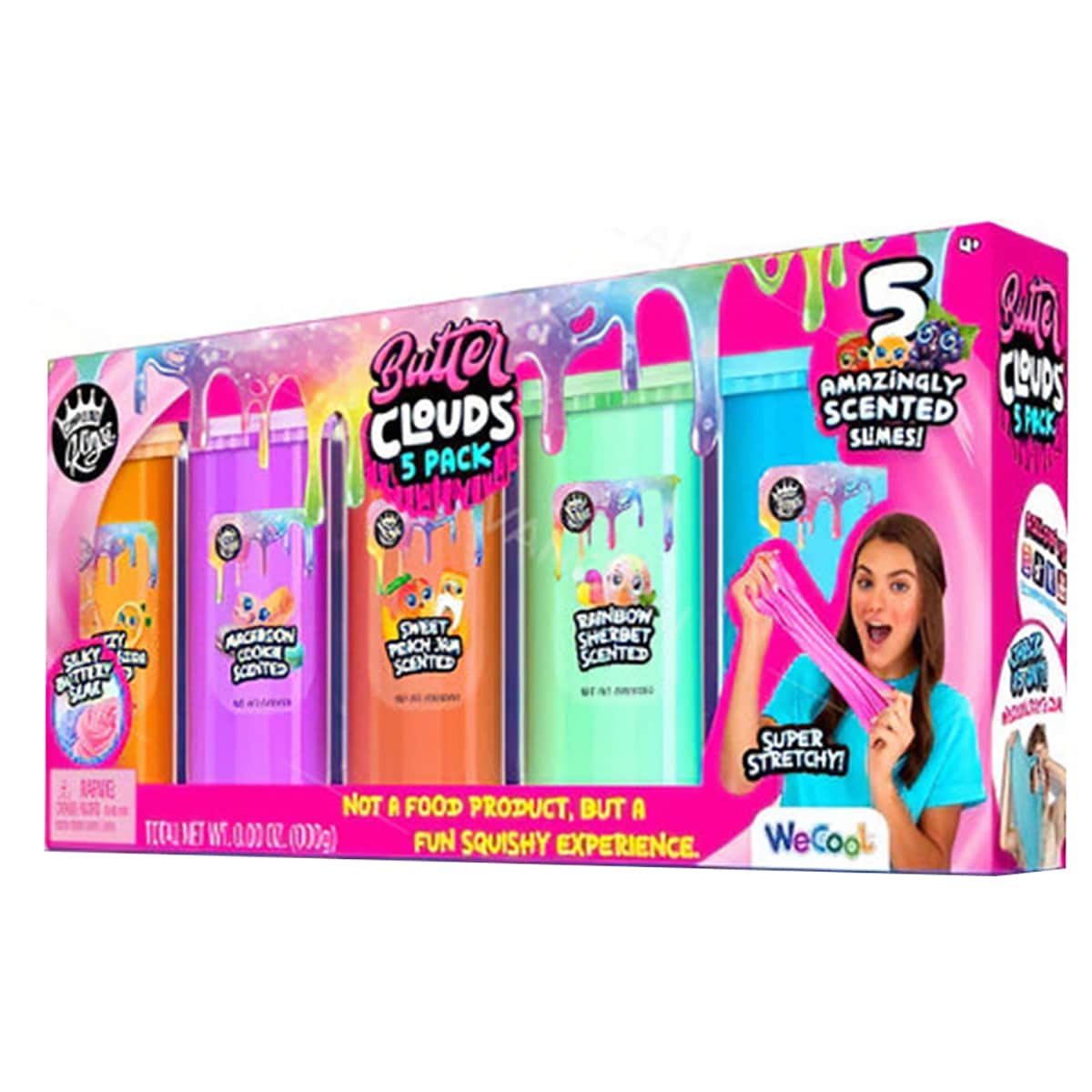 Compound Kings Butter Clouds Slime Set Unisex, 3-4 Years, Pack of 5